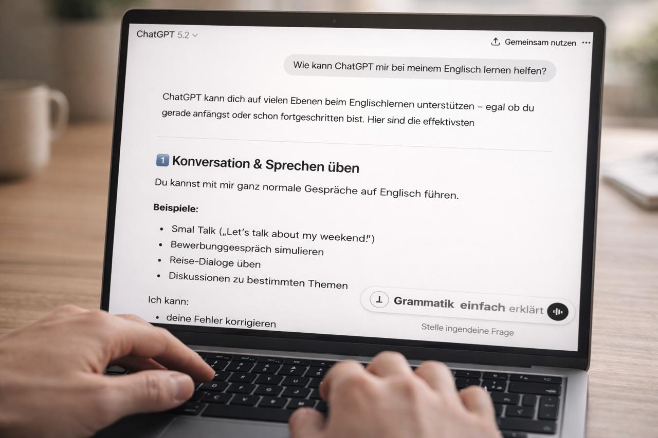 ChatGPT hilft beim Englisch lernen