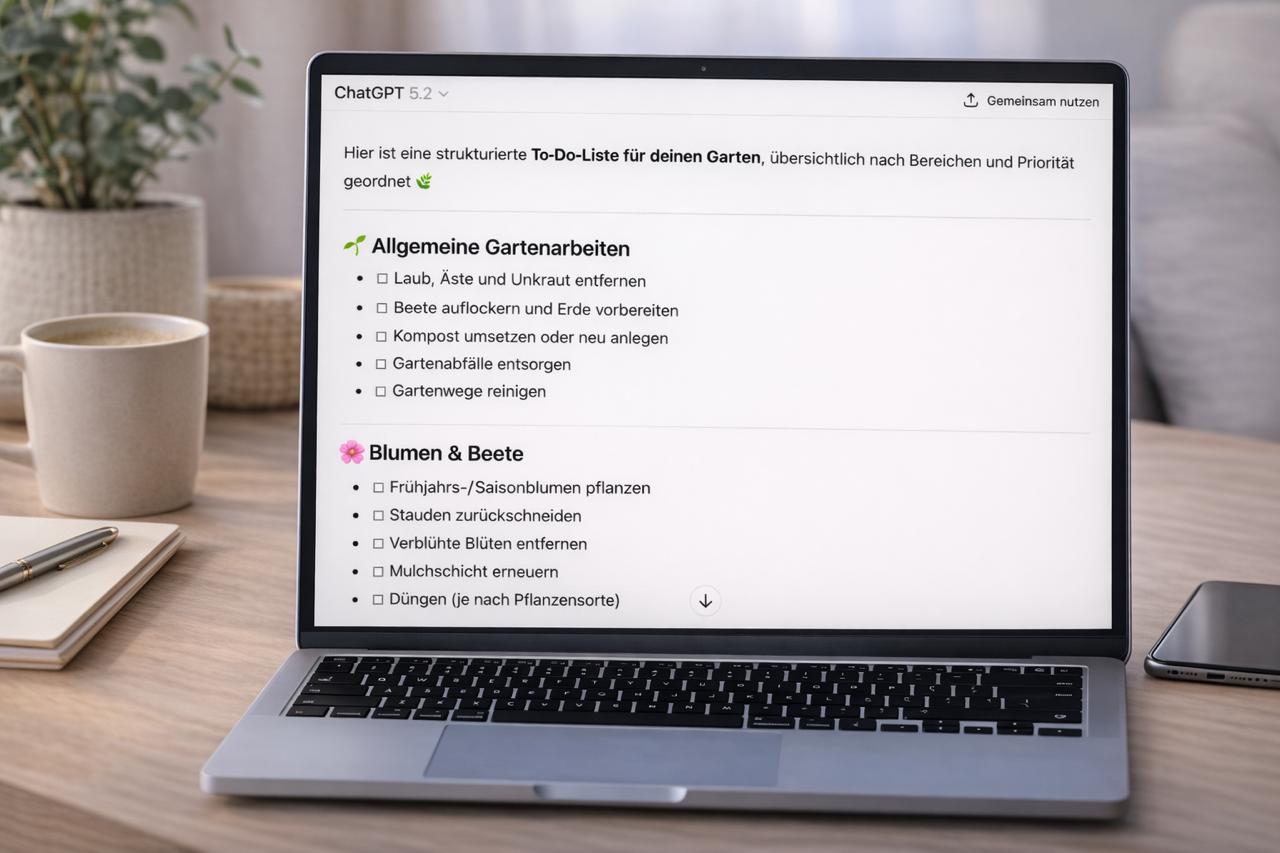 To-Do-Liste für Gartenarbeiten